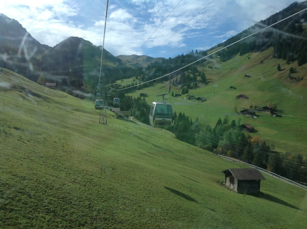 Gondola in the Adelboden Valley, Switzerland